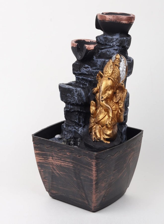 VIVARS Multicolor Ganesha Water Fountain for Home Decor - Indoor polyresin showpiece for Living Room Table - Aesthetic Home Decoration Items - Image 4